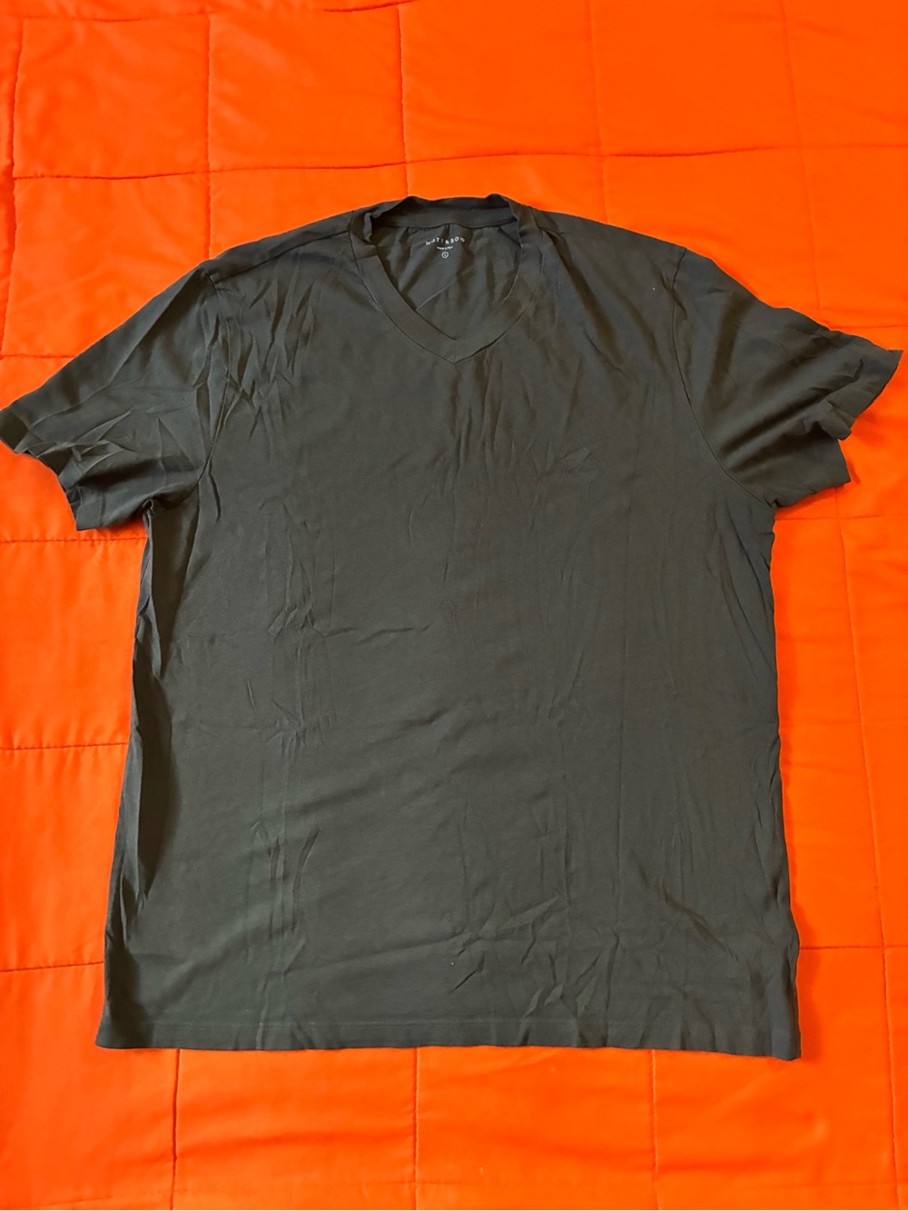 Mott & Bow Shirt Mens Large Gray Classic Crew Cotton Tee T-Shirt Soft Casual